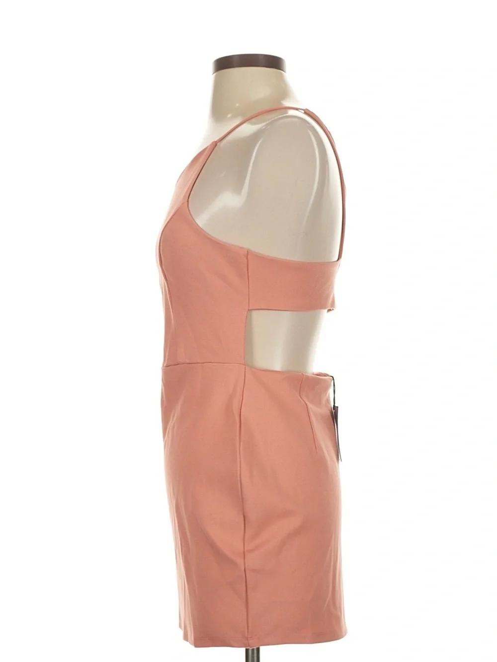 NBD One-Shoulder Rose Peach Mini Dress NWT Size S
